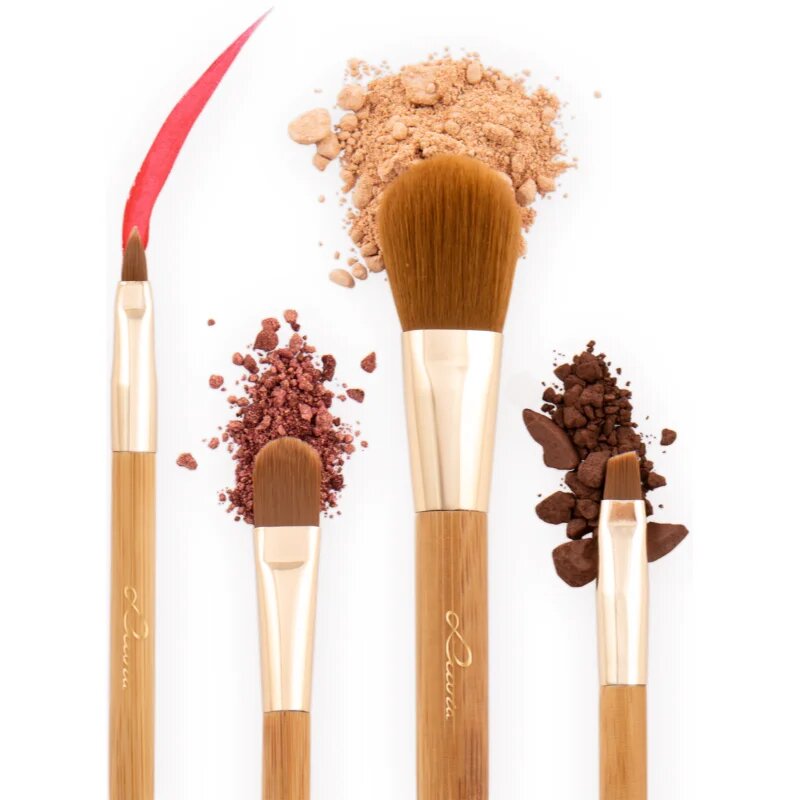 Luvia Cosmetics Bamboo Travel set čopičev potovalna