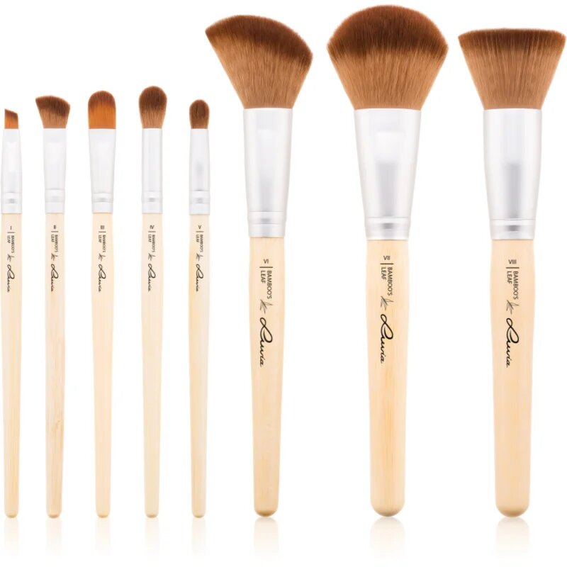 Luvia Cosmetics Bamboo’s Leaf Brush Set set čopičev z etuijem