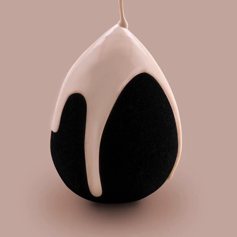 Luvia Cosmetics Classic Make-up Sponge Žametna gobica za tekoči puder 1 kos