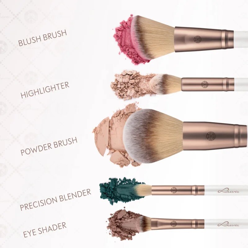 Luvia Cosmetics Daily Essentials set čopičev z etuijem Prime Vegan