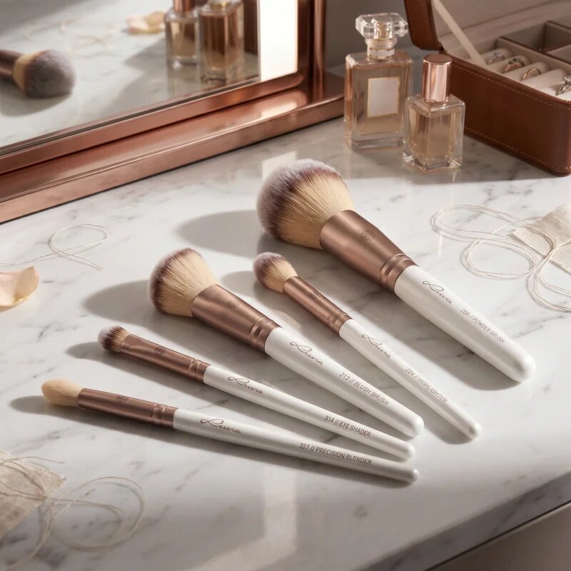 Luvia Cosmetics Daily Essentials set čopičev z etuijem Prime Vegan