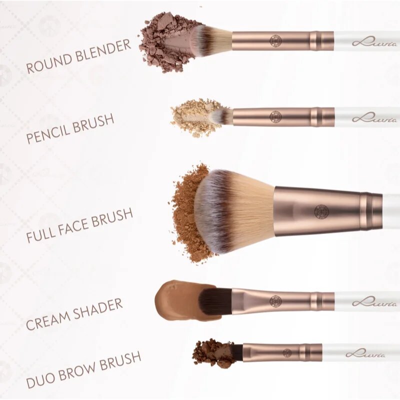 Luvia Cosmetics Daily Selection set čopičev z etuijem Prime Vegan