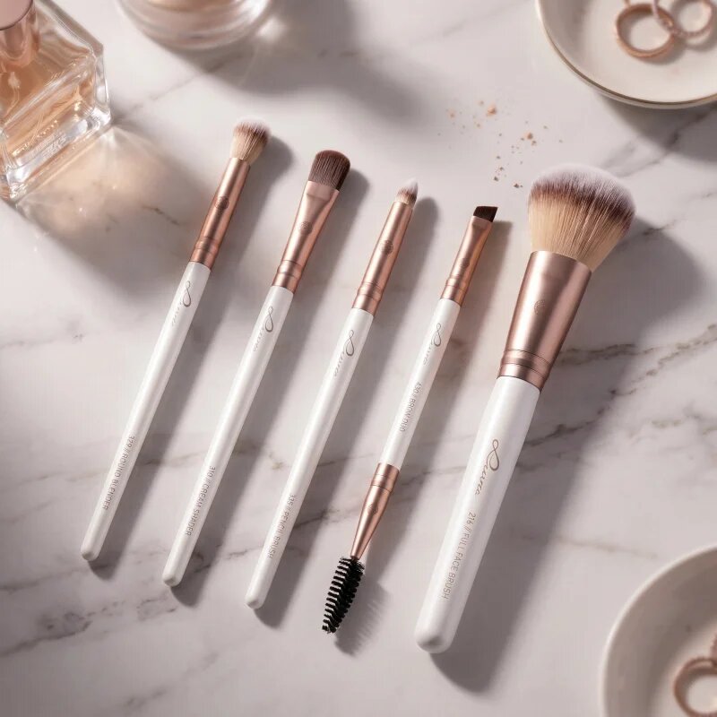 Luvia Cosmetics Daily Selection set čopičev z etuijem Prime Vegan