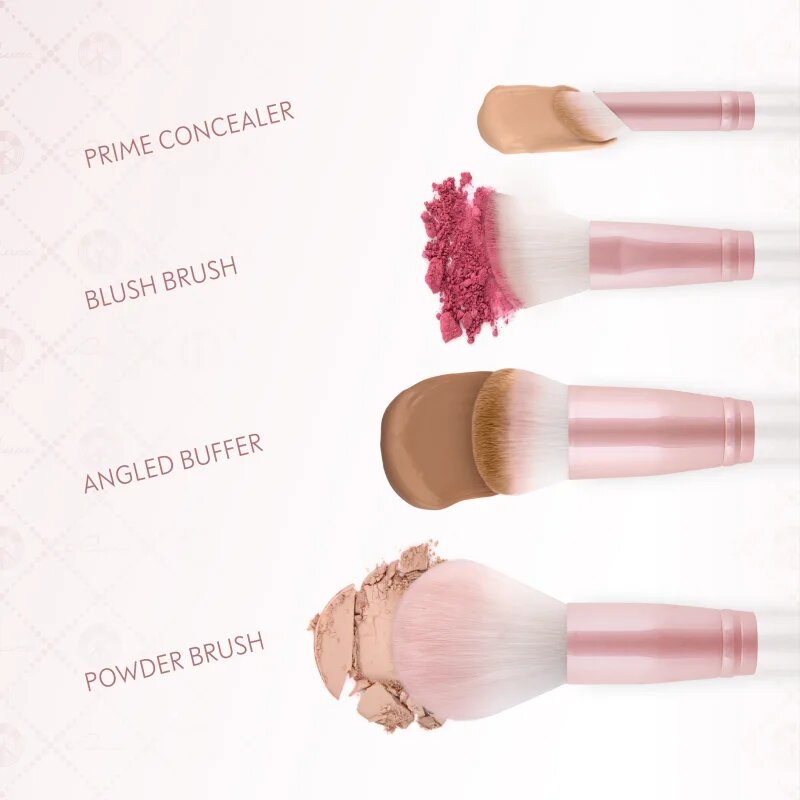 Luvia Cosmetics Flawless Face Set set čopičev z etuijem Candy