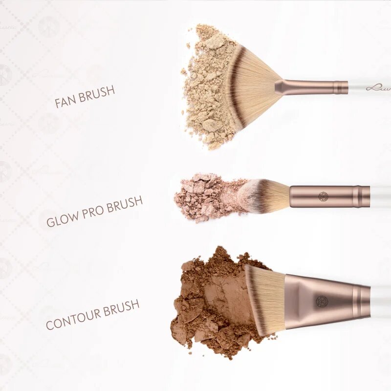 Luvia Cosmetics Highlight & Contour Set set čopičev z etuijem