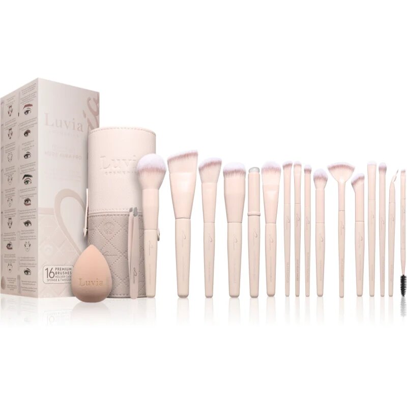 Luvia Cosmetics Nude Aura Pro set čopičev z etuijem