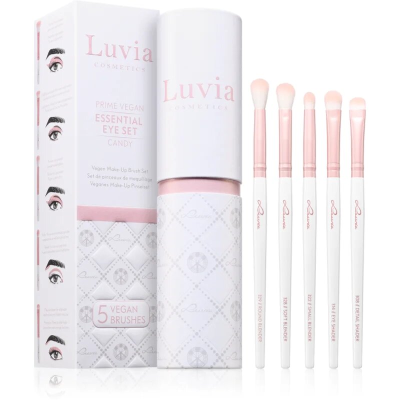 Luvia Cosmetics Prime Vegan Candy set čopičev za ličenje oči