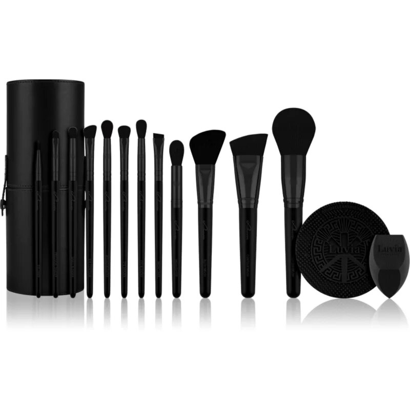 Luvia Cosmetics Prime Vegan Pro Black Edition set čopičev 12 kos