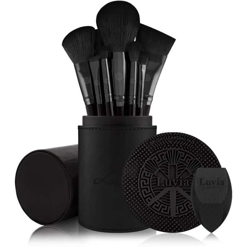 Luvia Cosmetics Prime Vegan Pro Black Edition set čopičev 12 kos