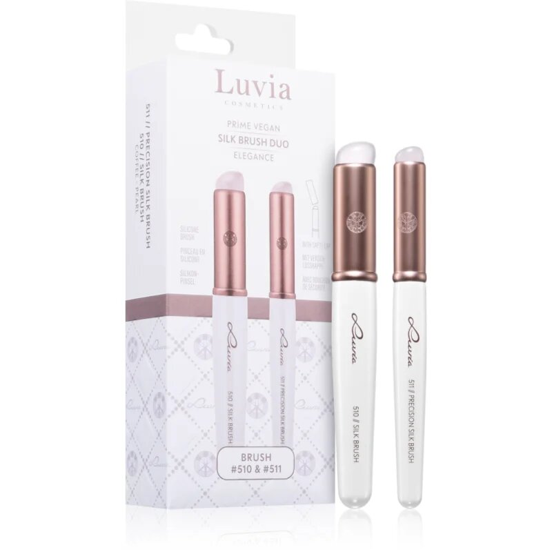 Luvia Cosmetics Silk Brush Duo Elegance set čopičev za senčila za oči