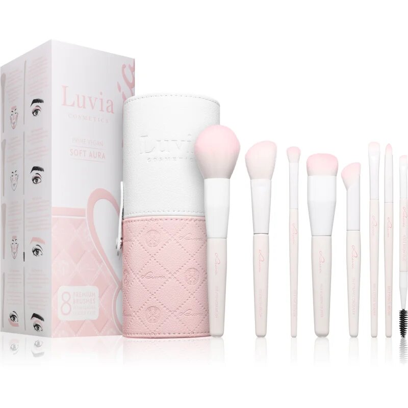 Luvia Cosmetics Soft Aura set čopičev z etuijem