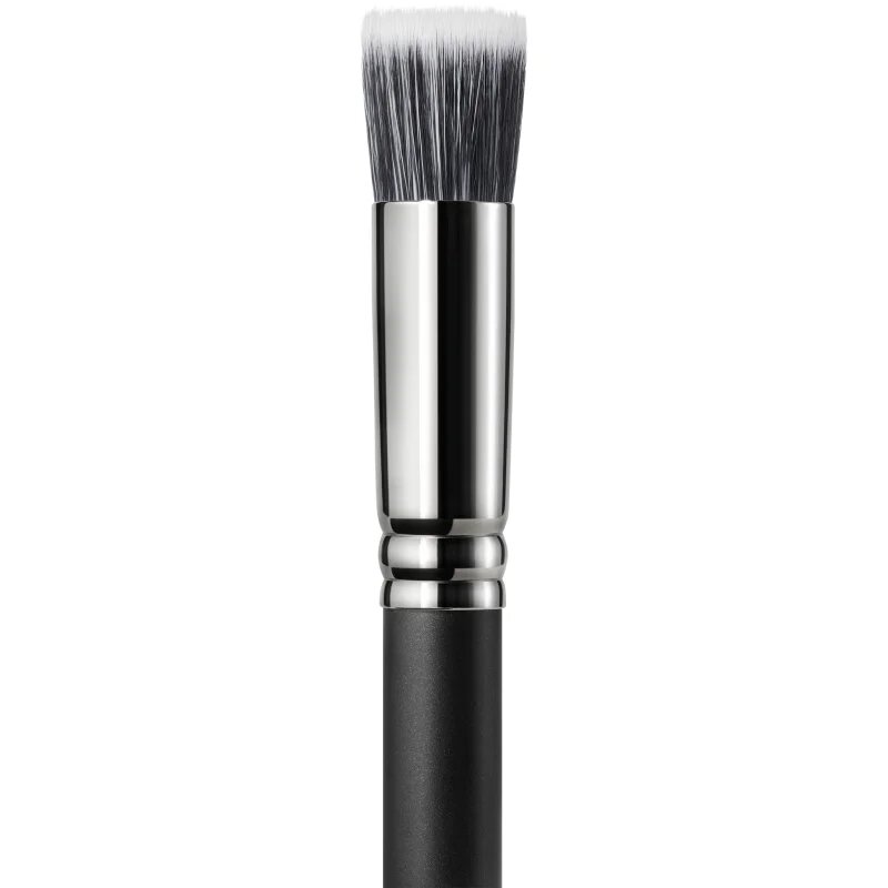 MAC Cosmetics Brush 130S Short Duo Fibre majhen čopič za nanašanje tekočih kremnih in pudrastih izdelkov 1 kos