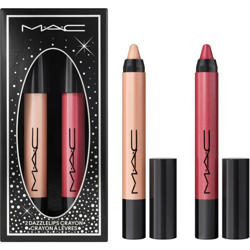 MAC Cosmetics Holiday Decadent Dazzlelips Crayon Duo darilni set za ustnice