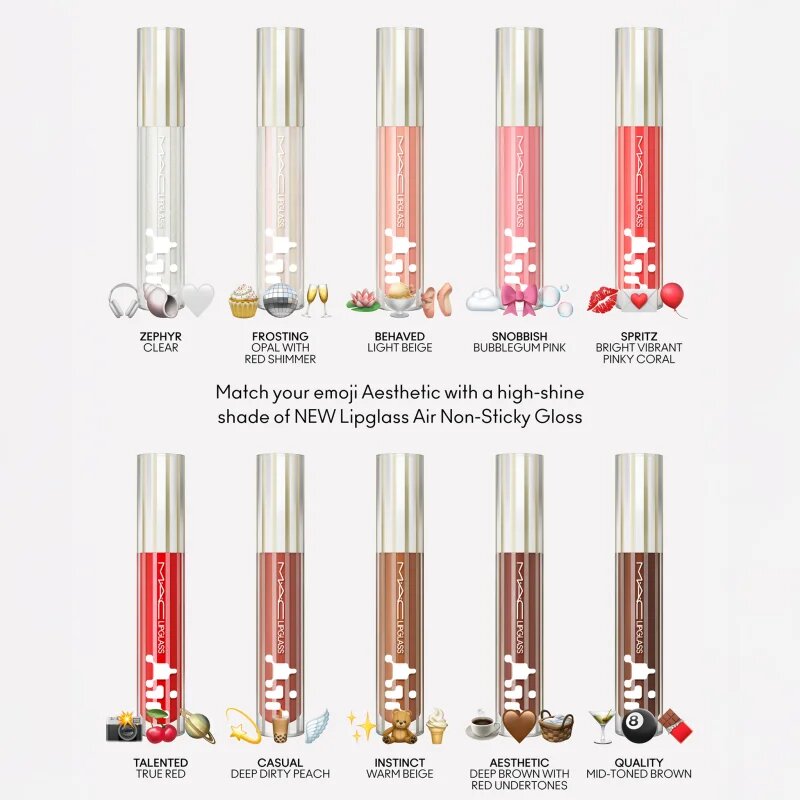 MAC Cosmetics Lipglass Air Mini vlažilni sijaj za ustnice odtenek Spritz 2.6 ml