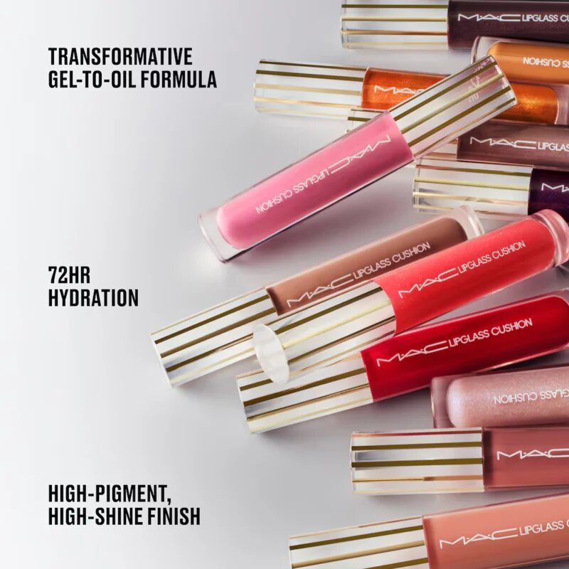 MAC Cosmetics Lipglass Cushion High-Pigment Oil visoko pigmentirano olje za ustnice odtenek Grapesicle 5 ml