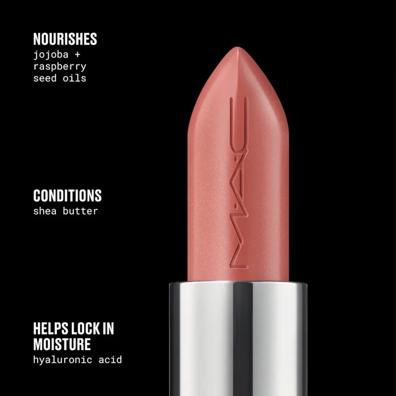 MAC Cosmetics Lustreglass Sheer-Shine Lipstick šminka z bleščečim finišem odtenek Work Crush 3.5 g
