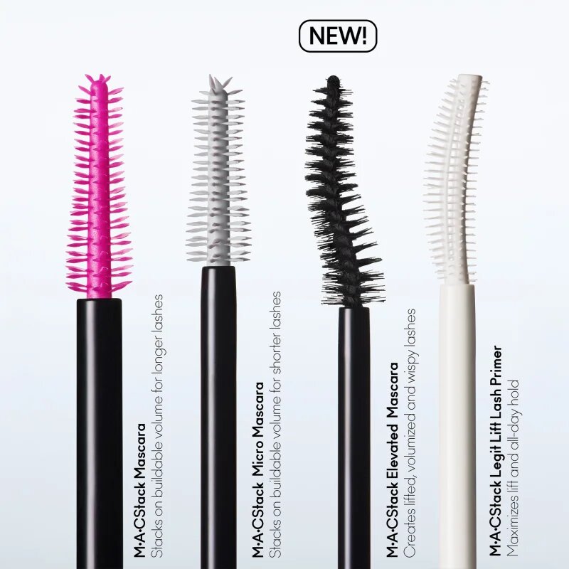 MAC Cosmetics MACStack Elevated Mascara dolgoobstojna maskara za volumen in vihanje trepalnic 12 ml