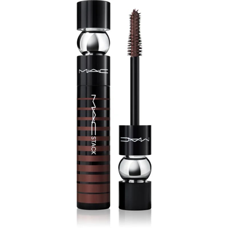 MAC Cosmetics MACStack Mascara Superstack Mega Brush maskara za volumen in podaljšanje trepalnic odtenek Chestnut 12 ml