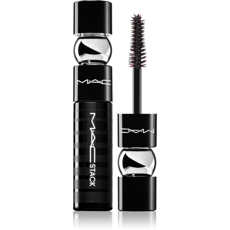 MAC Cosmetics MACStack Mascara Superstack Mega Brush Mini maskara za volumen in podaljšanje trepalnic mini odtenek Black 8 ml
