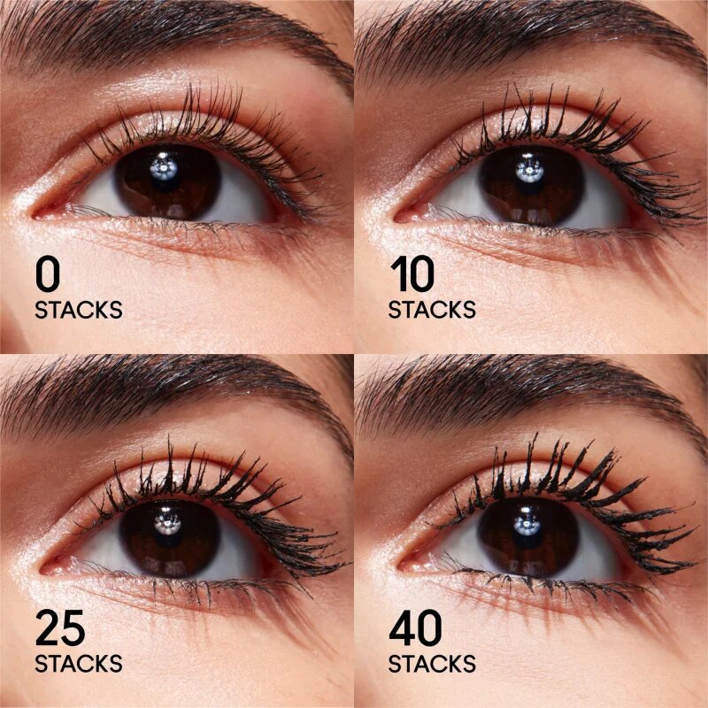 MAC Cosmetics MACStack Mascara Superstack Mega Brush Mini maskara za volumen in podaljšanje trepalnic mini odtenek Black 8 ml