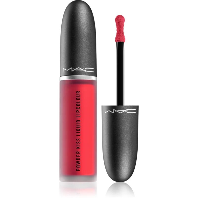 MAC Cosmetics Powder Kiss Liquid Lipcolour mat tekoča šminka odtenek M·A·Csmash 5 ml