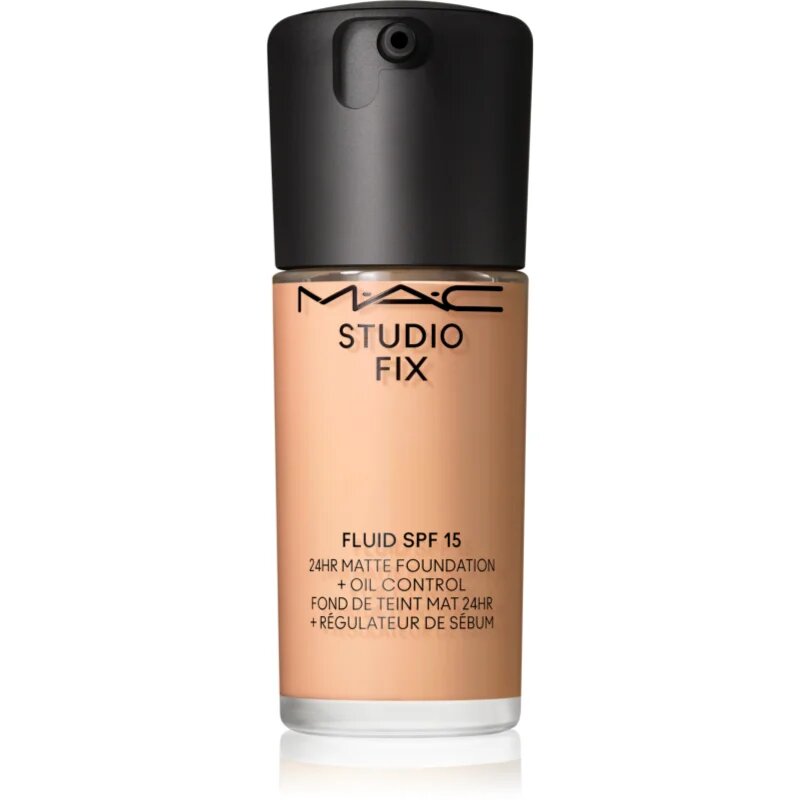 MAC Cosmetics Studio Fix Fluid SPF 15 24HR Matte Foundation + Oil Control matirajoči tekoči puder SPF 15 odtenek N6 30 ml