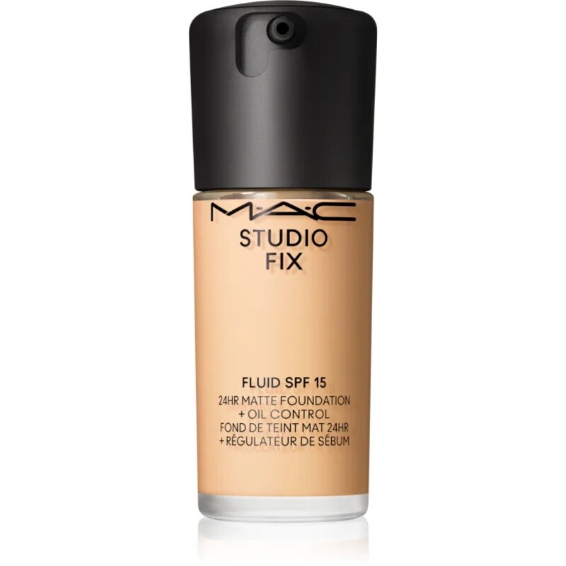 MAC Cosmetics Studio Fix Fluid SPF 15 24HR Matte Foundation + Oil Control matirajoči tekoči puder SPF 15 odtenek NC15 30 ml