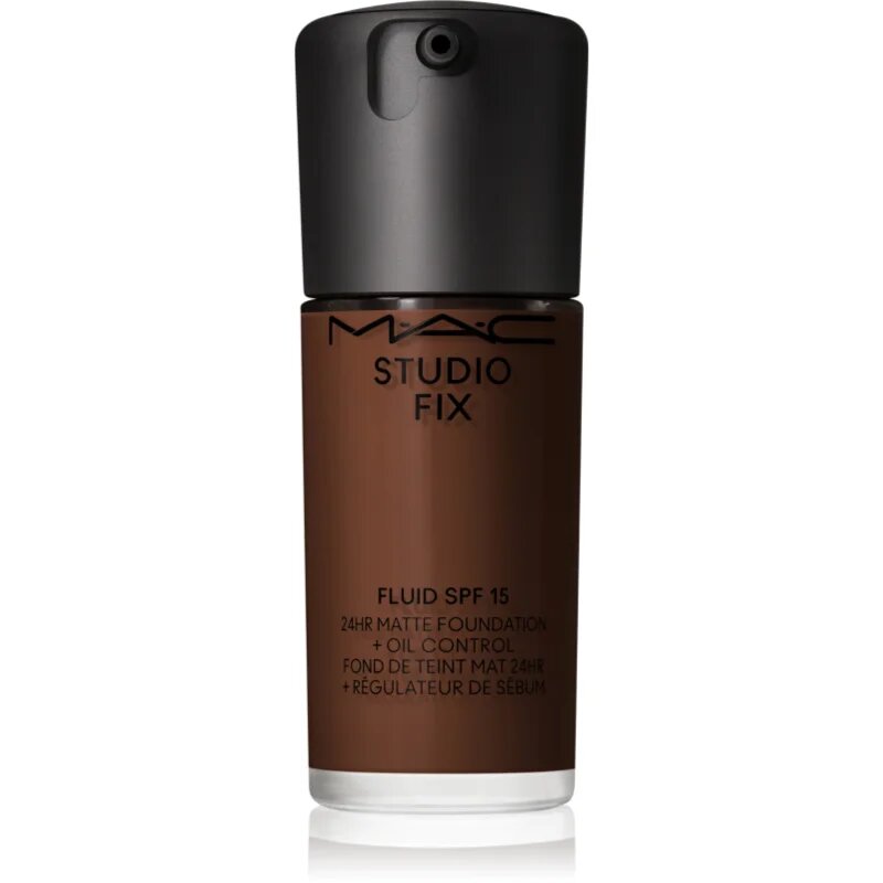 MAC Cosmetics Studio Fix Fluid SPF 15 24HR Matte Foundation + Oil Control matirajoči tekoči puder SPF 15 odtenek NC65 30 ml