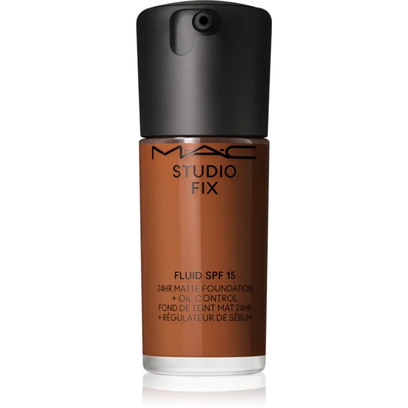 MAC Cosmetics Studio Fix Fluid SPF 15 24HR Matte Foundation + Oil Control matirajoči tekoči puder SPF 15 odtenek NW46 30 ml