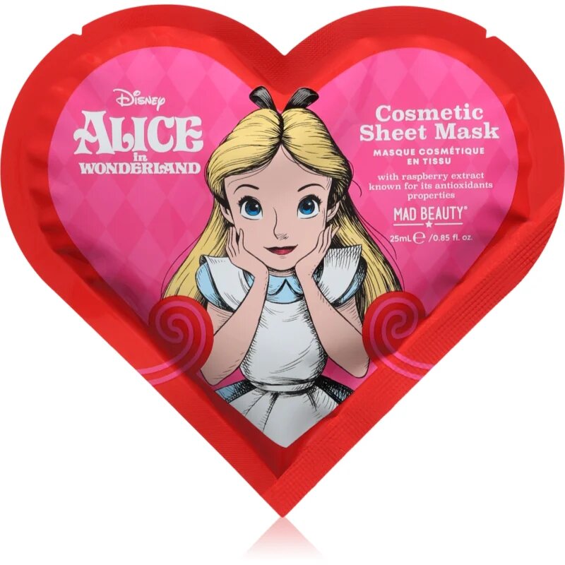 Mad Beauty Alice in Wonderland vlažilna tekstilna maska 25 ml