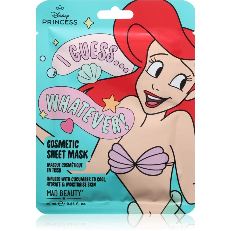 Mad Beauty Disney Princess Ariel vlažilna tekstilna maska 25 ml