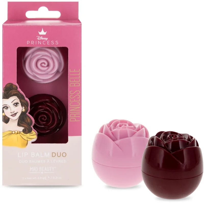 Mad Beauty Disney Princess Belle balzam za ustnice 2x6 g