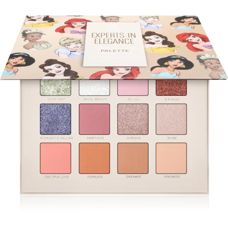 Mad Beauty Disney Princess Experts In Elegance paleta senčil za oči 12x2.5 g