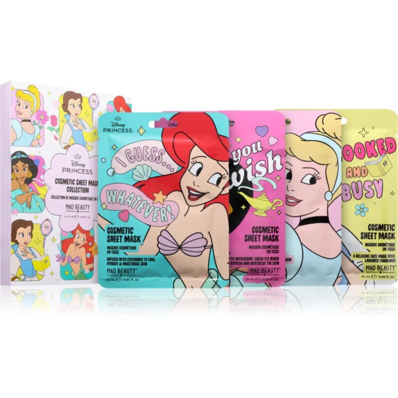 Mad Beauty Disney Princess Express Yourself set mask iz platna z vlažilnim učinkom