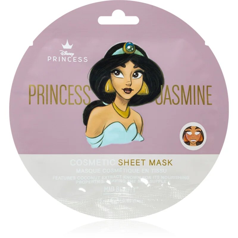 Mad Beauty Disney Princess Jasmine hranilna tekstilna maska 25 ml