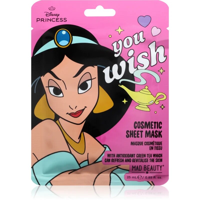 Mad Beauty Disney Princess Jasmine vlažilna tekstilna maska 25 ml