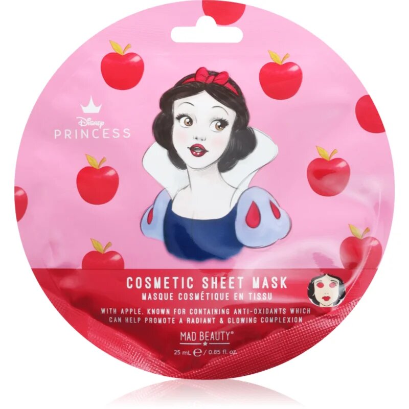 Mad Beauty Disney Princess Snow White maska iz platna z revitalizacijskim učinkom 25 ml