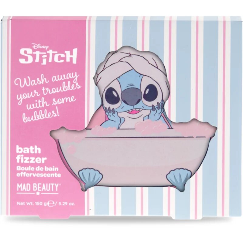 Mad Beauty Disney Stitch kroglica za kopel dišave Tuberose & Jasmine 150 g
