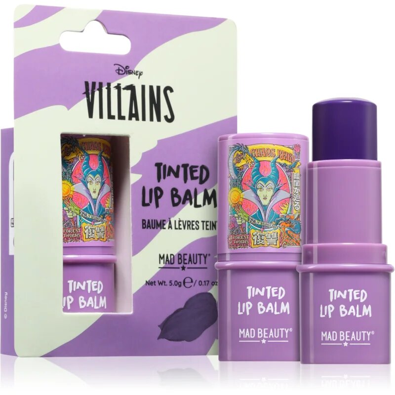 Mad Beauty Disney Villains Maleficent tonirani balzam za ustnice 5 g