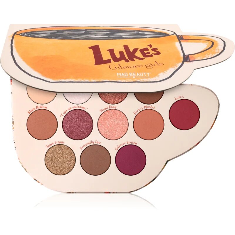 Mad Beauty Gilmore Girls paleta senčil za oči 12x2.5 g