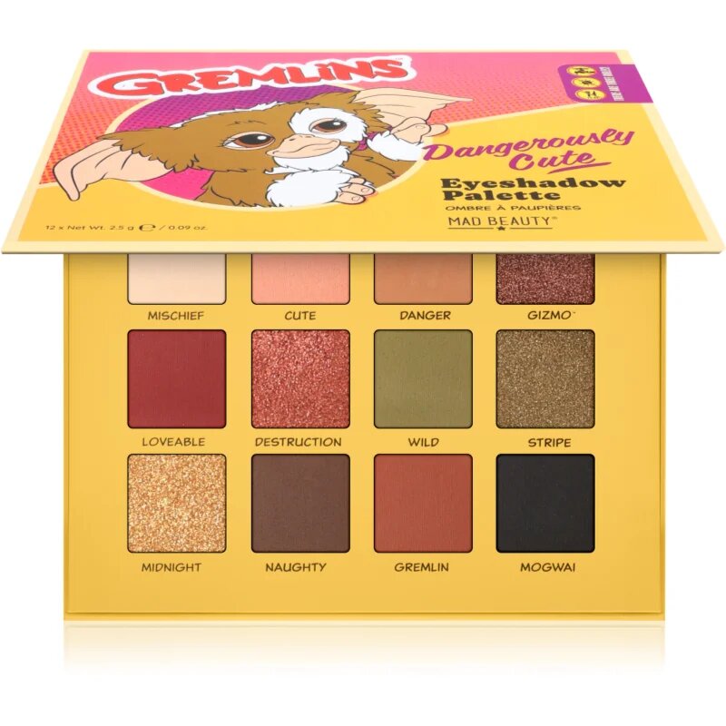Mad Beauty Gremlins paleta senčil za oči 12x2.5 g