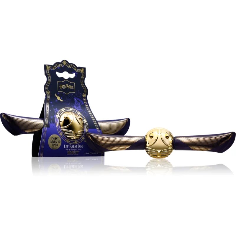 Mad Beauty Harry Potter Snitch vlažilni balzam za ustnice duo 20 ml