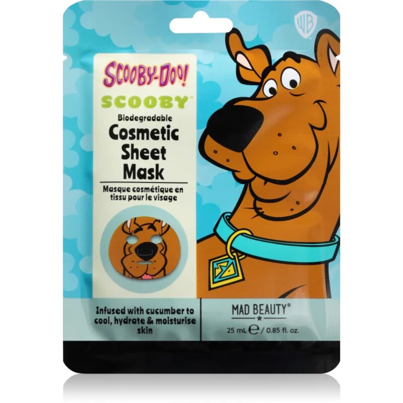 Mad Beauty Scooby Doo Scooby maska iz platna z osvežilnim učinkom 25 ml