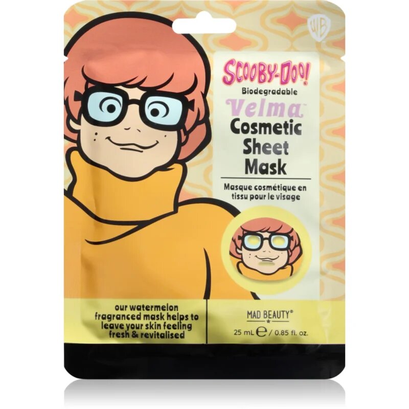 Mad Beauty Scooby Doo Velma maska iz platna z antioksidacijskim učinkom 25 ml