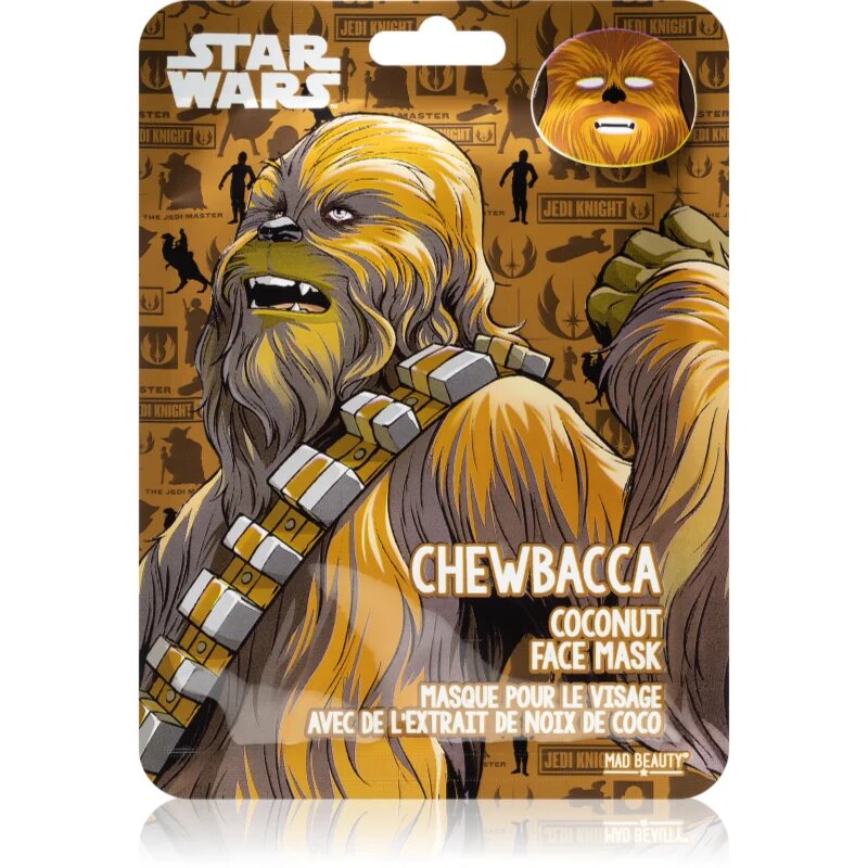 Mad Beauty Star Wars Chewbacca vlažilna tekstilna maska s kokosovim oljem 25 ml