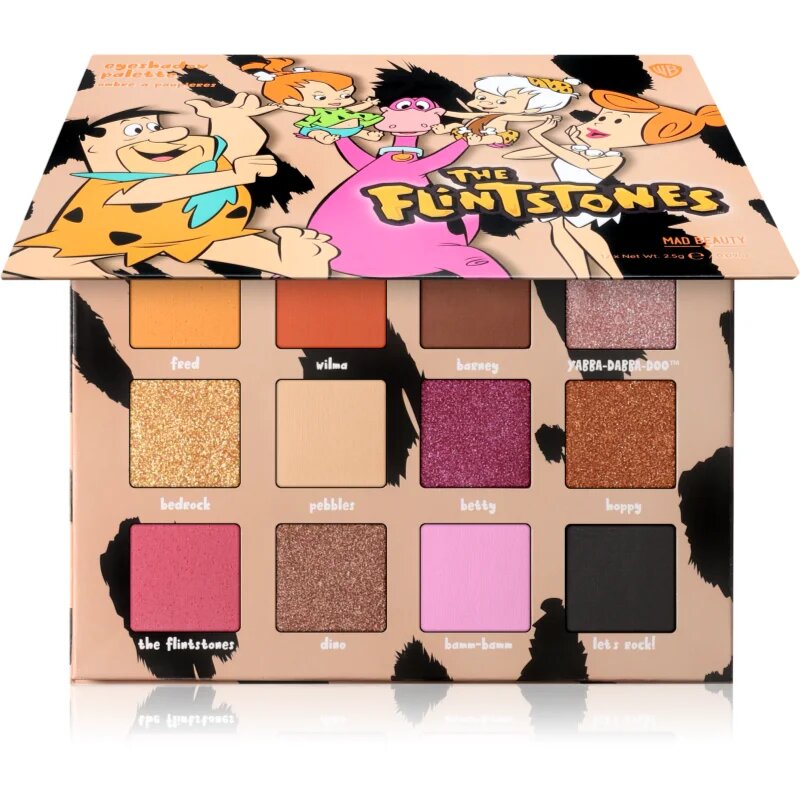 Mad Beauty The Flinstones paleta senčil za oči 12x2.5 g
