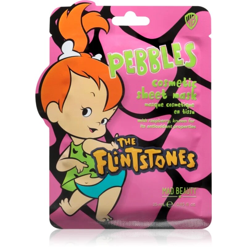Mad Beauty The Flinstones Pebbles vlažilna tekstilna maska 25 ml