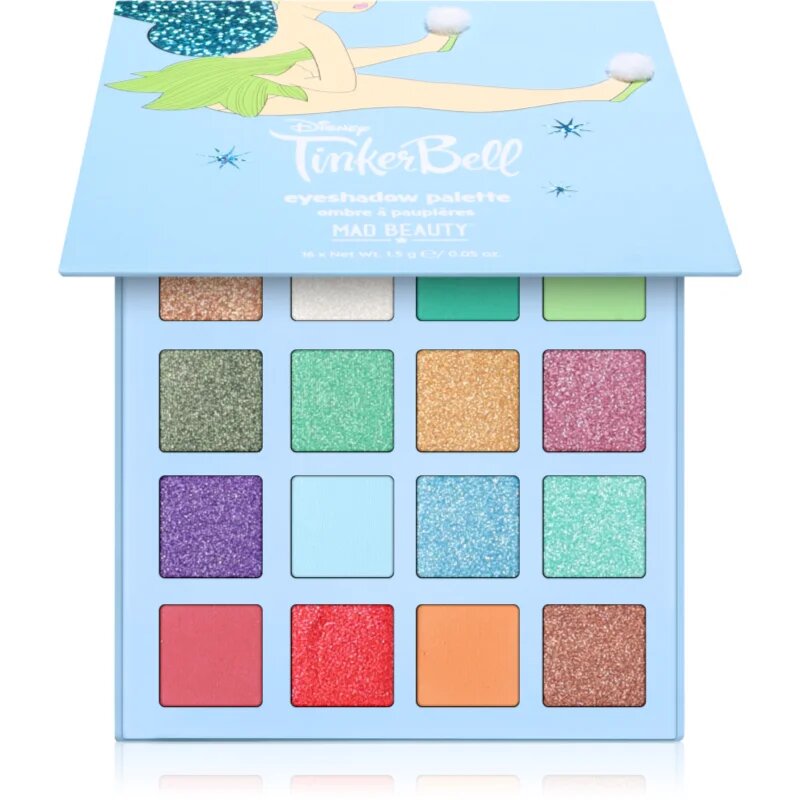 Mad Beauty Tinker Bell paleta senčil za oči 16x1.5 g