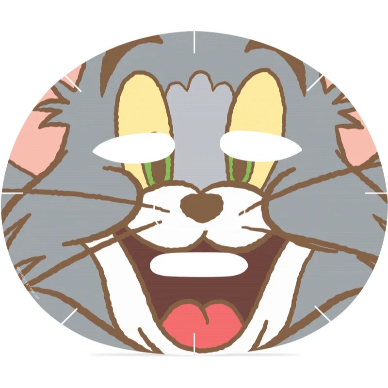 Mad Beauty Tom & Jerry Sheet Mask - Tom vlažilna tekstilna maska s hialuronsko kislino 1 kos