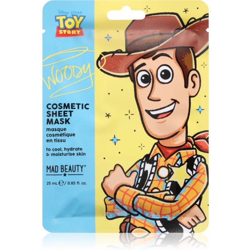Mad Beauty Toy Story Cosmetic Face Mask maska iz platna Woody 25 ml